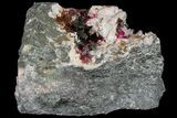 Roselite and Calcite Crystals on Dolomite - Morocco #74299-2